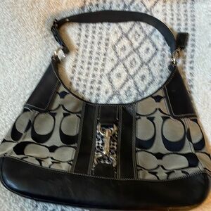 Vintage coach bag light blue on inside great condition barely used